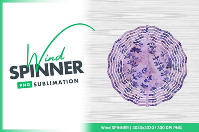 Purple Floral Pattern with Branching Vines and Leaves on a Textured Background Sublimation Regulrcrative 