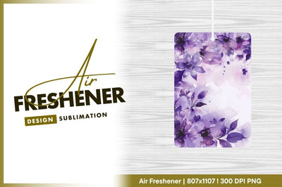 Purple floral watercolor design background Sublimation Regulrcrative 