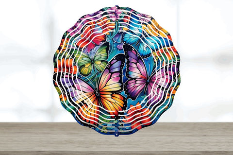 Purple Floral wind spinner Sublimation Regulrcrative 