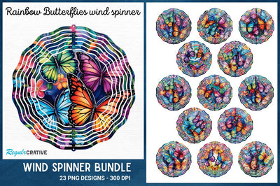 Purple Floral wind spinner Sublimation Regulrcrative 