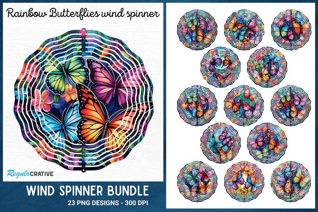 Purple Floral wind spinner Sublimation Regulrcrative 