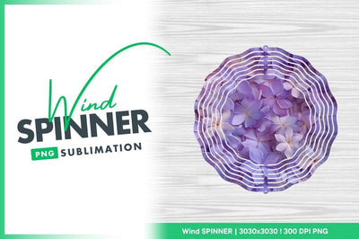 Purple Frangipani Flower Wind Spinner Round Png Sublimation Regulrcrative 