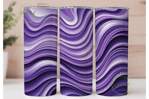 Purple Galaxy Shimmer Tumbler Design Sublimation PixelChick 
