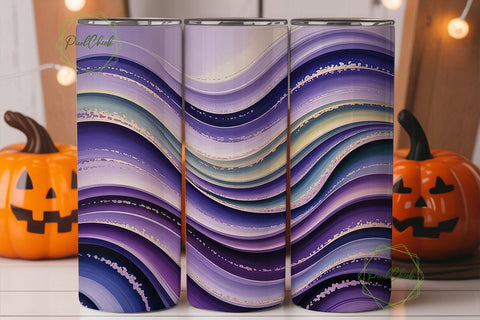 Purple Galaxy Shimmer Tumbler Design Sublimation PixelChick 