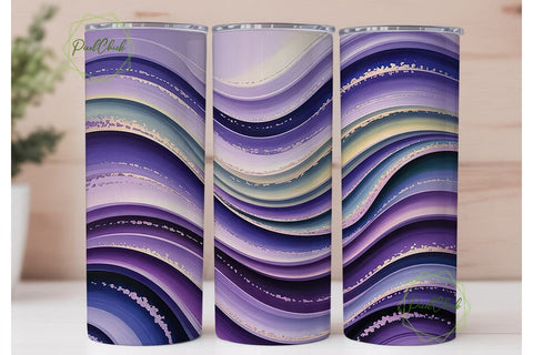 Purple Galaxy Shimmer Tumbler Design Sublimation PixelChick 
