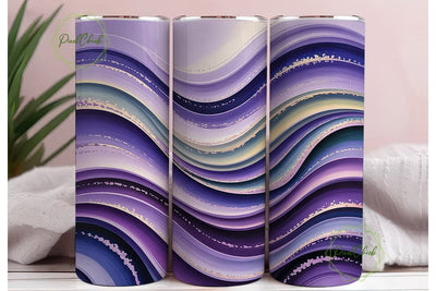 Purple Galaxy Shimmer Tumbler Design Sublimation PixelChick 