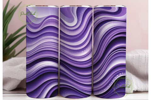 Purple Galaxy Shimmer Tumbler Design Sublimation PixelChick 