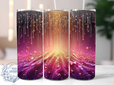 Purple Glitter 20oz Tumbler Wrap, Purple Glitter Tumbler, Sparkly Drinkware, 20oz Tumbler Wrap, Glitter Design, Party Gift, Bling Tumbler, Sublimation Art Sublimation ToriDesigns 
