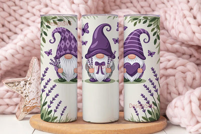 Purple Gnomes 20oz Tumbler Wrap Sublimation DesignSVG 