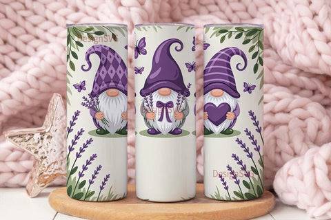 Purple Gnomes 20oz Tumbler Wrap Sublimation DesignSVG 
