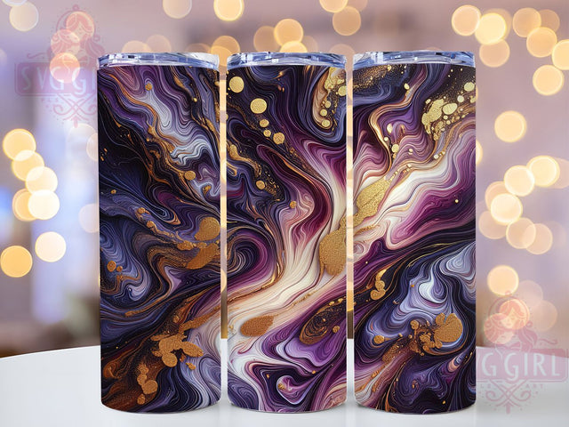 Purple & Gold Abstract Artistic Tumbler Wrap, Abstract Sublimation Wrap, 20Oz Tumbler Design, Geometric Colorful Wrap, Luxury Drinkware Sublimation, Violet Gold Abstract Cup, Artistic Tumbler Wrap Sublimation SvggirlplusArt 