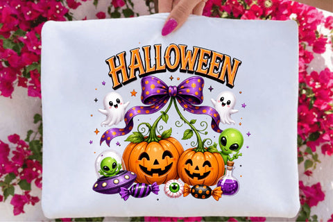 Purple Halloween Pumpkins PNG Clipart Sublimation SVGArt 