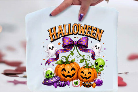 Purple Halloween Pumpkins PNG Clipart Sublimation SVGArt 