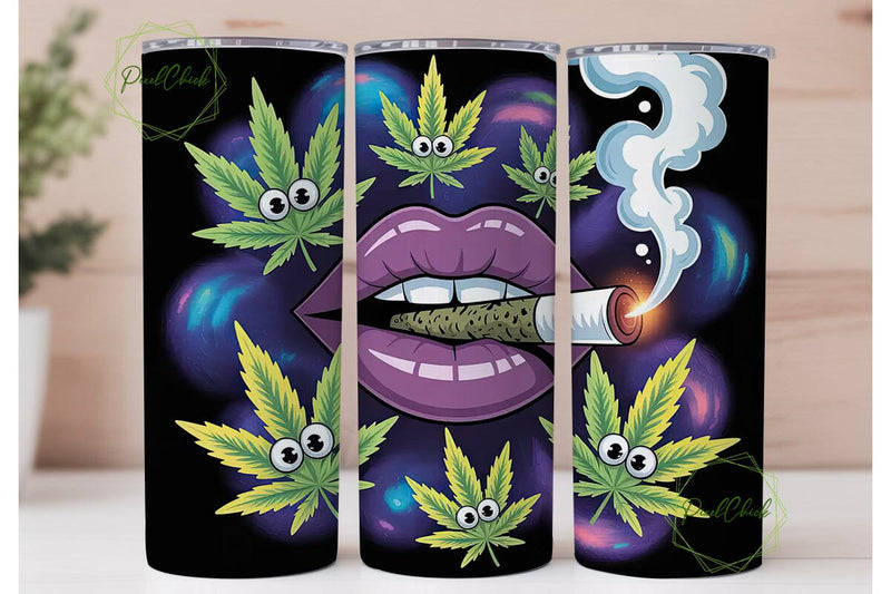 Purple Haze 420 Tumbler Wrap Sublimation PixelChick 