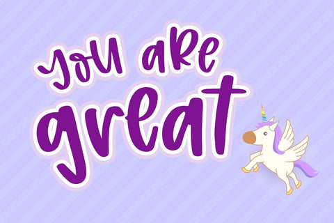 Purple Hope Font Dm Letter Studio 