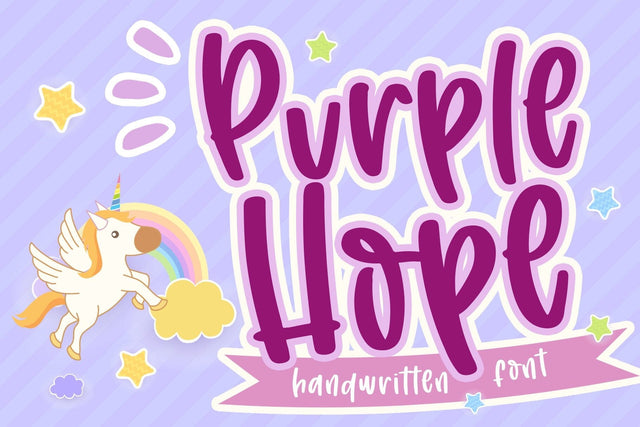 Purple Hope Font Dm Letter Studio 