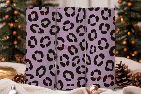Purple Leopard 20oz Tumbler Wrap Sublimation DesignSVG 