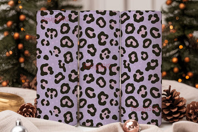 Purple Leopard Print 20oz Tumbler Wrap Sublimation DesignSVG 