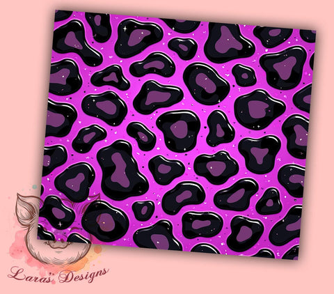 Purple Leopard, Purple Cheetah, Leopard Print Tumbler, Cheetah Print Design, 20oz Tumbler Wrap, Animal Print Tumbler, Custom Sublimation Tumbler Sublimation Lara' s Designs 