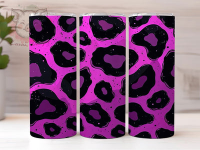 Purple Leopard, Purple Cheetah, Leopard Print Tumbler, Cheetah Print Design, 20oz Tumbler Wrap, Animal Print Tumbler, Custom Sublimation Tumbler Sublimation Lara' s Designs 