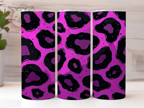 Purple Leopard, Purple Cheetah, Leopard Print Tumbler, Cheetah Print Design, 20oz Tumbler Wrap, Animal Print Tumbler, Custom Sublimation Tumbler Sublimation Lara' s Designs 