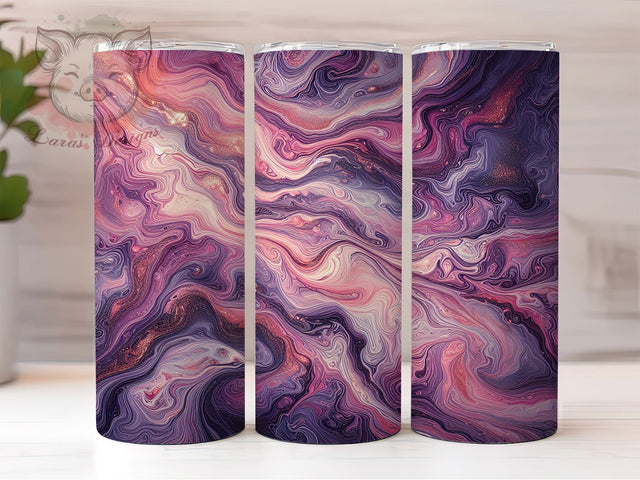Purple Marble Glitter Glam Elegant Tumbler Wrap, Glitter Tumbler Design, Marble Sublimation PNG, 20oz Glitter Wrap, Glam Tumbler PNG, Sparkle Marble Design, Elegant Tumbler Wrap Sublimation Lara' s Designs 