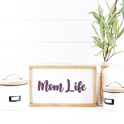 Purple Mom Life SVG | Mom PNG SVG Paige Cole Studio 