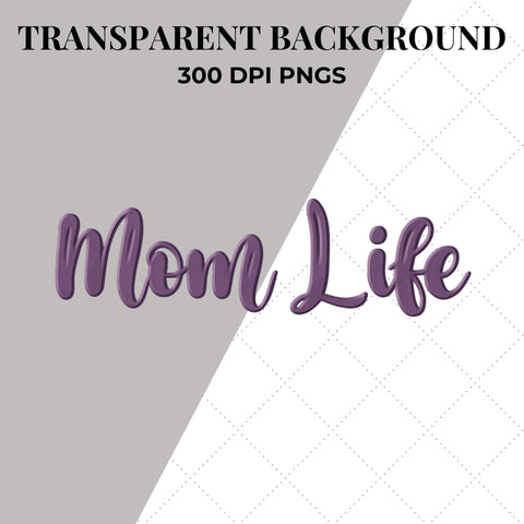 Purple Mom Life SVG | Mom PNG SVG Paige Cole Studio 