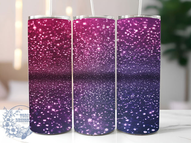 Purple Ombre Glitter Tumbler, Ombre Sublimation, 20oz Skinny Tumbler, Purple Ombre Wrap, Glitter Tumbler Design, Sublimation Download, Purple Sparkle Png Sublimation ToriDesigns 