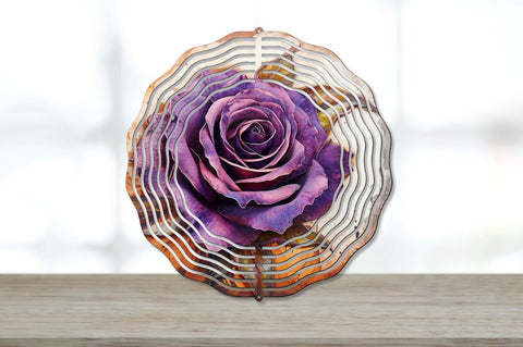 Purple Rust Rose Wind Spinner Sublimation Bundle Sublimation Regulrcrative 
