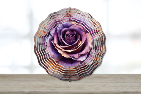 Purple Rust Rose Wind Spinner Sublimation Bundle Sublimation Regulrcrative 