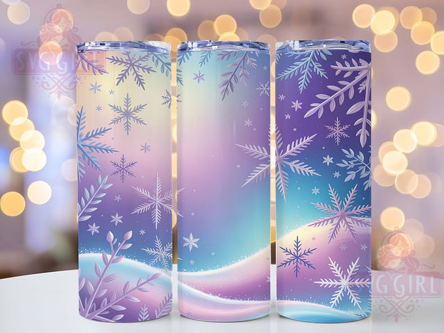 Purple Snowflake Christmas Tumbler, Festive Holiday Sublimation Design, Winter Snowflake Christmas Art, 20oz Holiday Tumbler, Whimsical Winter Mug, Elegant Purple Cup, Sparkly Snowflake Wrap Sublimation SvggirlplusArt 