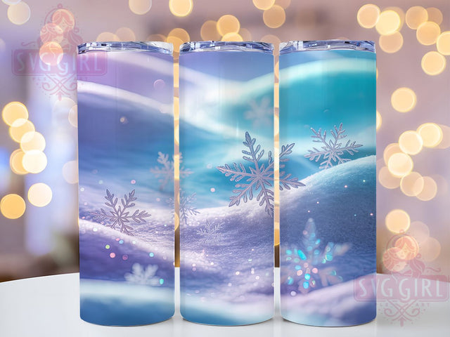 Purple Snowflake Christmas Tumbler, Festive Holiday Sublimation Design, Winter Snowflake Christmas Art, 20oz Holiday Tumbler, Whimsical Winter Mug, Elegant Purple Cup, Sparkly Snowflake Wrap Sublimation SvggirlplusArt 