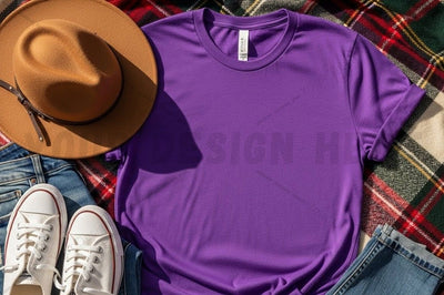 Purple t-shirt mockup design Mock Up Photo Designangry 