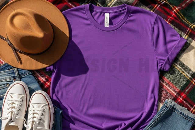 Purple t-shirt mockup design Mock Up Photo Designangry 