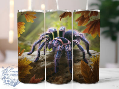 Purple Tarantula 20oz Tumbler, Colombian Purple Bloom PNG, Exotic Spider Sublimation Design, 20oz Tarantula Wrap, Vibrant Spider PNG, Nature Inspired Tumbler, Artistic Tarantula Sublimation Sublimation ToriDesigns 