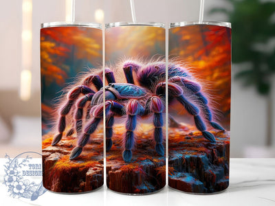 Purple Tarantula 20oz Tumbler, Colombian Purple Bloom PNG, Exotic Spider Sublimation Design, 20oz Tarantula Wrap, Vibrant Spider PNG, Nature Inspired Tumbler, Artistic Tarantula Sublimation Sublimation ToriDesigns 
