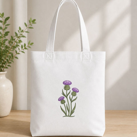 Purple Thistle Flower Machine Embroidery Design – Botanical Wildflower Embroidery File Embroidery/Applique DESIGNS PatternFeed8 