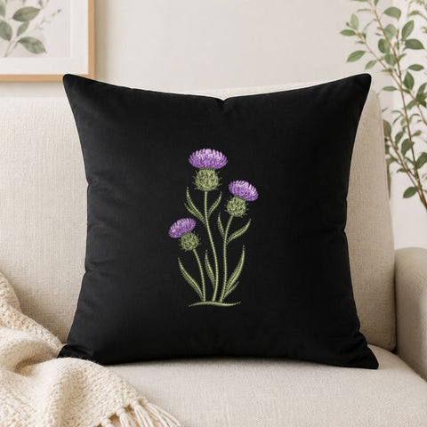 Purple Thistle Flower Machine Embroidery Design – Botanical Wildflower Embroidery File Embroidery/Applique DESIGNS PatternFeed8 