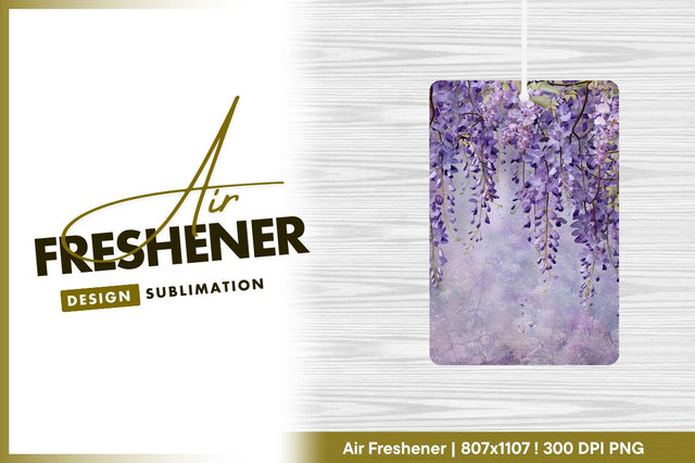 Purple wisteria flowers elegant floral background design Sublimation Regulrcrative 