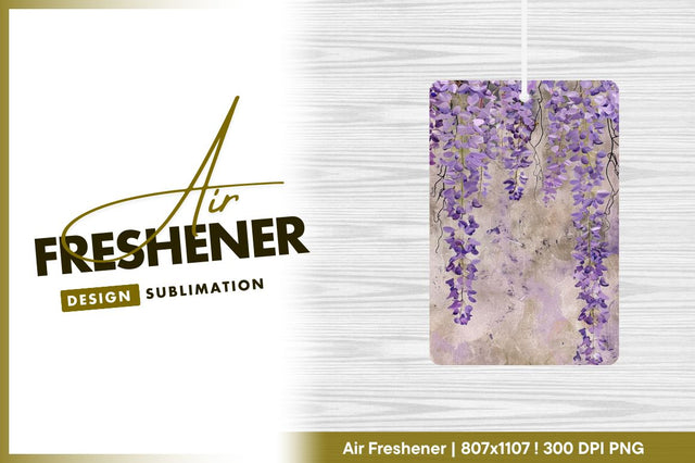 Purple wisteria flowers on textured beige background Sublimation Regulrcrative 