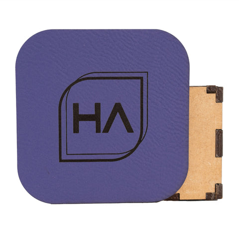 Purple/Black Leatherette Sheet Physical Houston Acrylic 