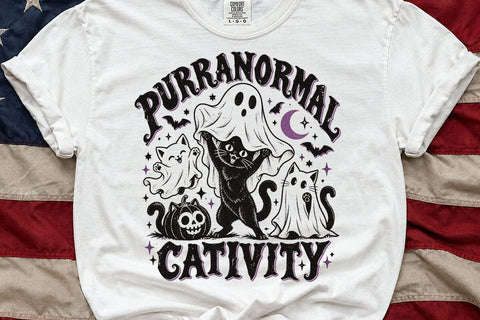 Purranormal Cativity Ghost Cat PNG SVG DesignDestine 