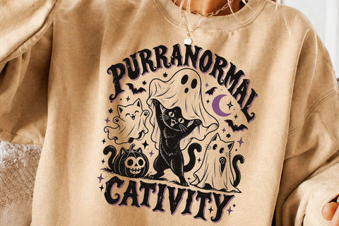 Purranormal Cativity Ghost Cat PNG SVG DesignDestine 