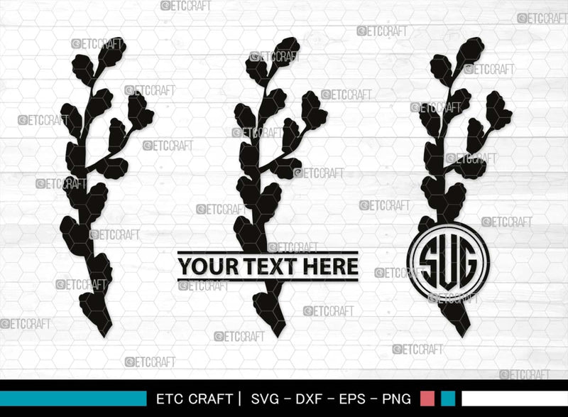 Pussy willow Monogram, Pussy Willow Silhouette, Pussy Willow SVG, Spring Nature Svg, Grass Svg, Flower Svg, Pussy Willow Icon Svg, SB00527 SVG ETC Craft 