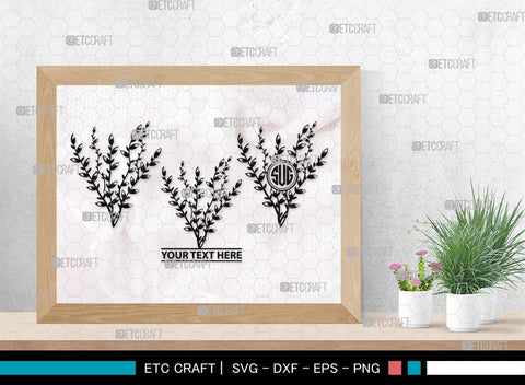 Pussy willow Monogram, Pussy Willow Silhouette, Pussy Willow SVG, Spring Nature Svg, Grass Svg, Flower Svg, Pussy Willow Icon Svg, SB00527 SVG ETC Craft 