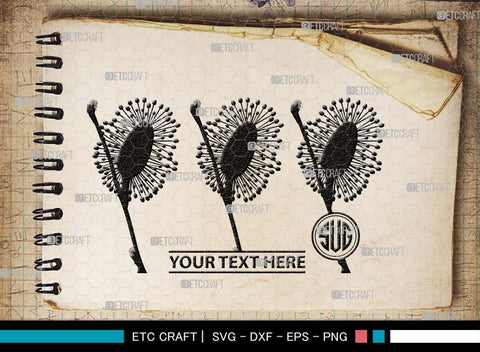 Pussy willow Monogram, Pussy Willow Silhouette, Pussy Willow SVG, Spring Nature Svg, Grass Svg, Flower Svg, Pussy Willow Icon Svg, SB00527 SVG ETC Craft 