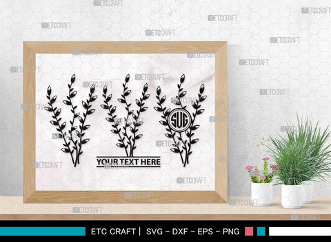 Pussy willow Monogram, Pussy Willow Silhouette, Pussy Willow SVG, Spring Nature Svg, Grass Svg, Flower Svg, Pussy Willow Icon Svg, SB00527 SVG ETC Craft 