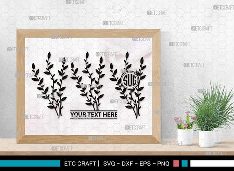 Pussy willow Monogram, Pussy Willow Silhouette, Pussy Willow SVG, Spring Nature Svg, Grass Svg, Flower Svg, Pussy Willow Icon Svg, SB00527 SVG ETC Craft 