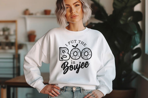 Put the Boo in Boujee Svg for Halloween Holiday, Halloween Svg, Witch Svg, Witch Shirt Svg, Halloween Costume Svg SVG DesignDestine 